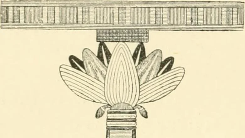 An illustration from Histoire de l'ordre lotiforme: étude d'archélogie égyptienne, 1897, leaf 71