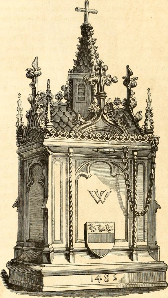 An illustration from Histoire de l'orfévrerie-joaillerie et des anciennes communautés et confréries d'orfévres-joailliers de la France et de la Belgique, 1850, leaf 115