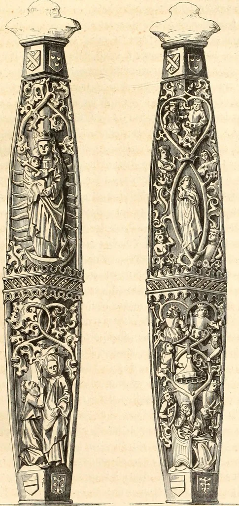 An illustration from Histoire de l'orfévrerie-joaillerie et des anciennes communautés et confréries d'orfévres-joailliers de la France et de la Belgique, 1850, leaf 120