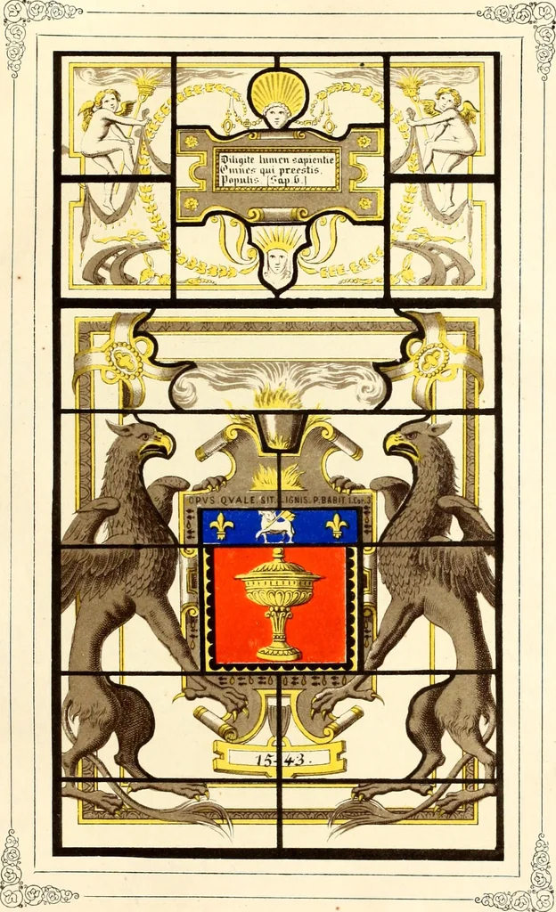 An illustration from Histoire de l'orfévrerie-joaillerie et des anciennes communautés et confréries d'orfévres-joailliers de la France et de la Belgique, 1850, leaf 146
