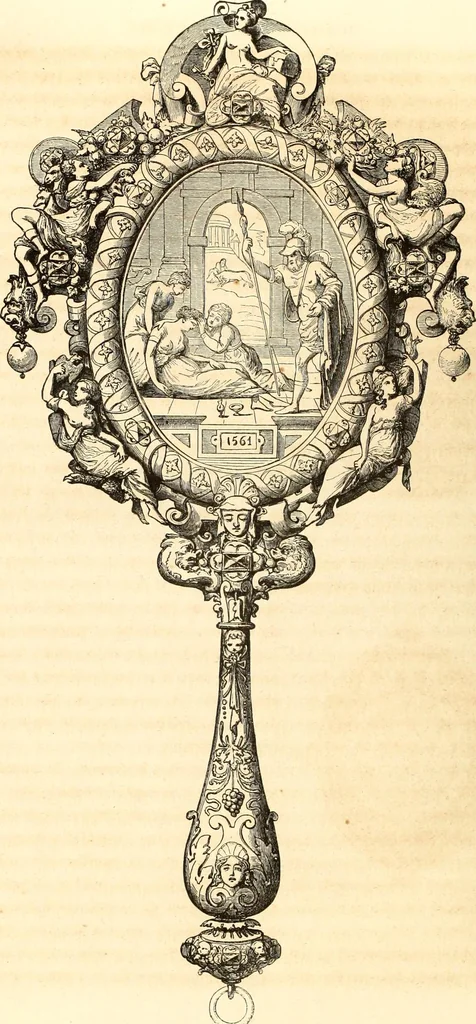 An illustration from Histoire de l'orfévrerie-joaillerie et des anciennes communautés et confréries d'orfévres-joailliers de la France et de la Belgique, 1850, leaf 151