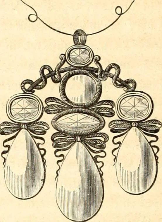 An illustration from Histoire de l'orfévrerie-joaillerie et des anciennes communautés et confréries d'orfévres-joailliers de la France et de la Belgique, 1850, leaf 175