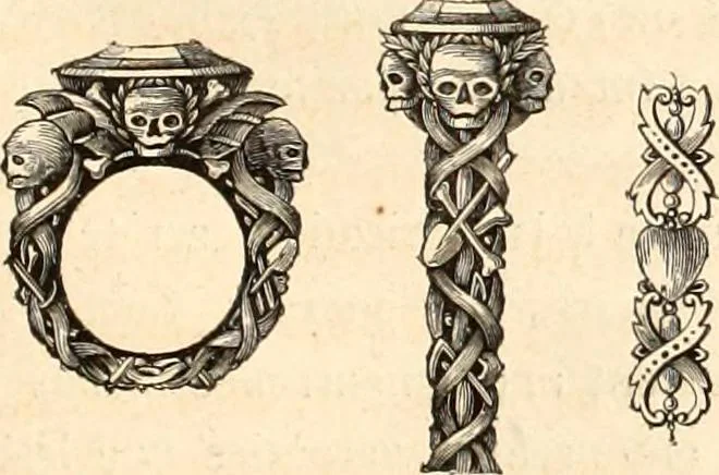 An illustration from Histoire de l'orfévrerie-joaillerie et des anciennes communautés et confréries d'orfévres-joailliers de la France et de la Belgique, 1850, leaf 176