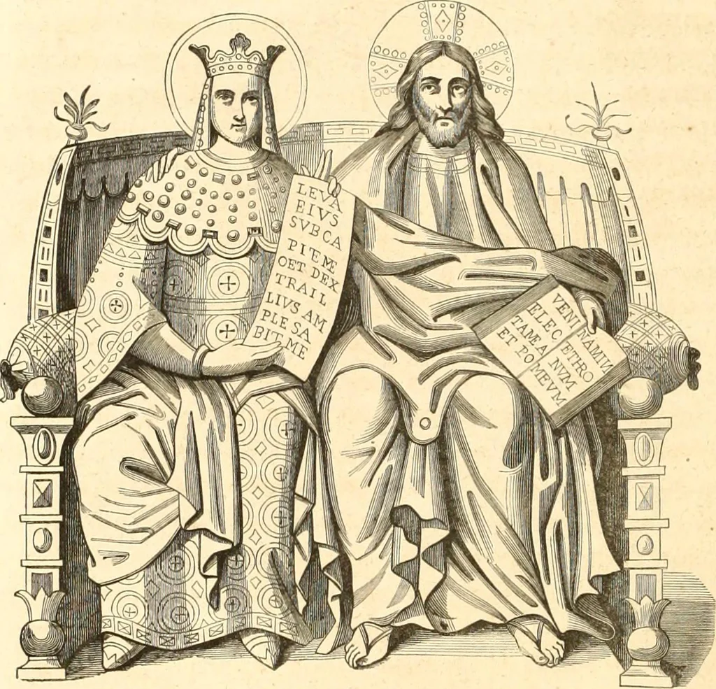 An illustration from Histoire de l'orfévrerie-joaillerie et des anciennes communautés et confréries d'orfévres-joailliers de la France et de la Belgique, 1850, leaf 19