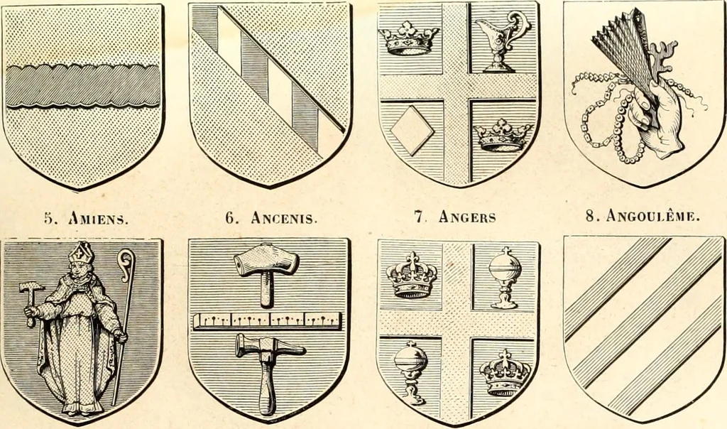 An illustration from Histoire de l'orfévrerie-joaillerie et des anciennes communautés et confréries d'orfévres-joailliers de la France et de la Belgique, 1850, leaf 214