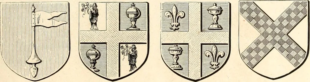 An illustration from Histoire de l'orfévrerie-joaillerie et des anciennes communautés et confréries d'orfévres-joailliers de la France et de la Belgique, 1850, leaf 214
