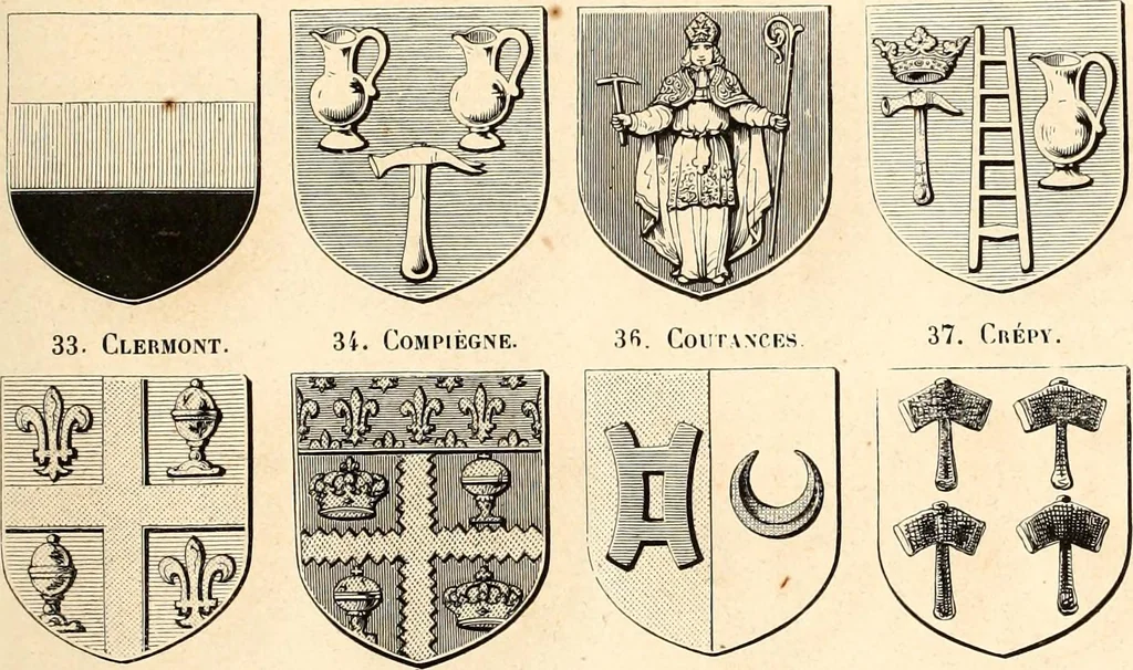 An illustration from Histoire de l'orfévrerie-joaillerie et des anciennes communautés et confréries d'orfévres-joailliers de la France et de la Belgique, 1850, leaf 216