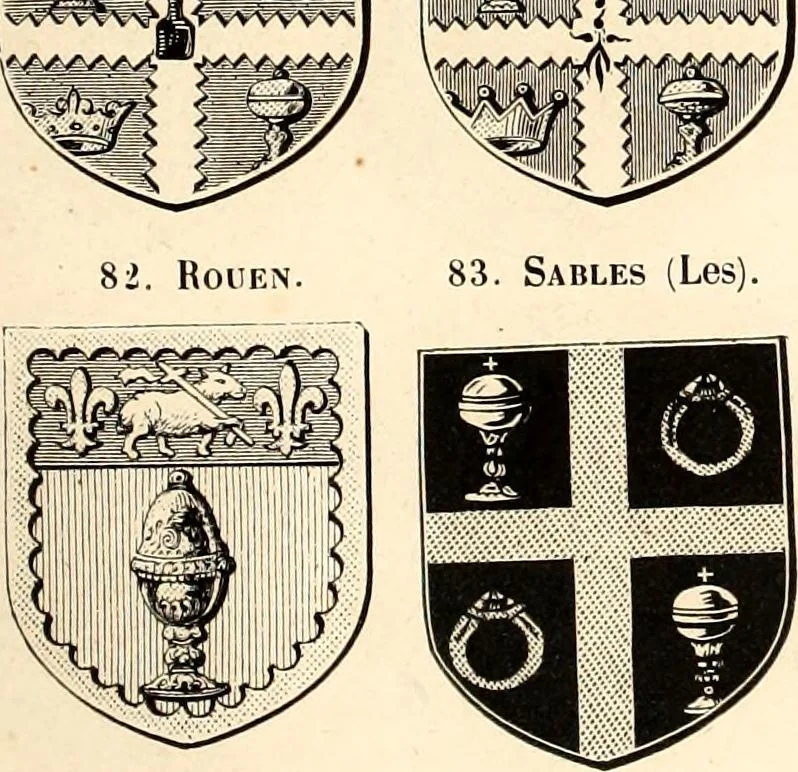 An illustration from Histoire de l'orfévrerie-joaillerie et des anciennes communautés et confréries d'orfévres-joailliers de la France et de la Belgique, 1850, leaf 220