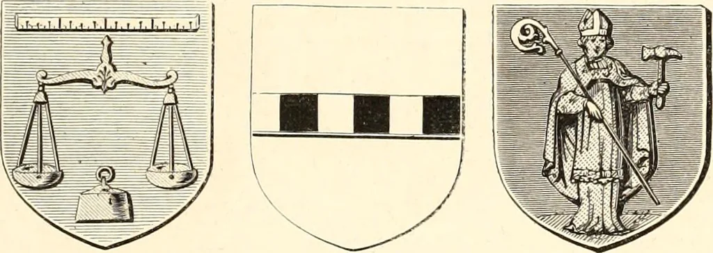 An illustration from Histoire de l'orfévrerie-joaillerie et des anciennes communautés et confréries d'orfévres-joailliers de la France et de la Belgique, 1850, leaf 222