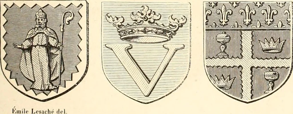 An illustration from Histoire de l'orfévrerie-joaillerie et des anciennes communautés et confréries d'orfévres-joailliers de la France et de la Belgique, 1850, leaf 222