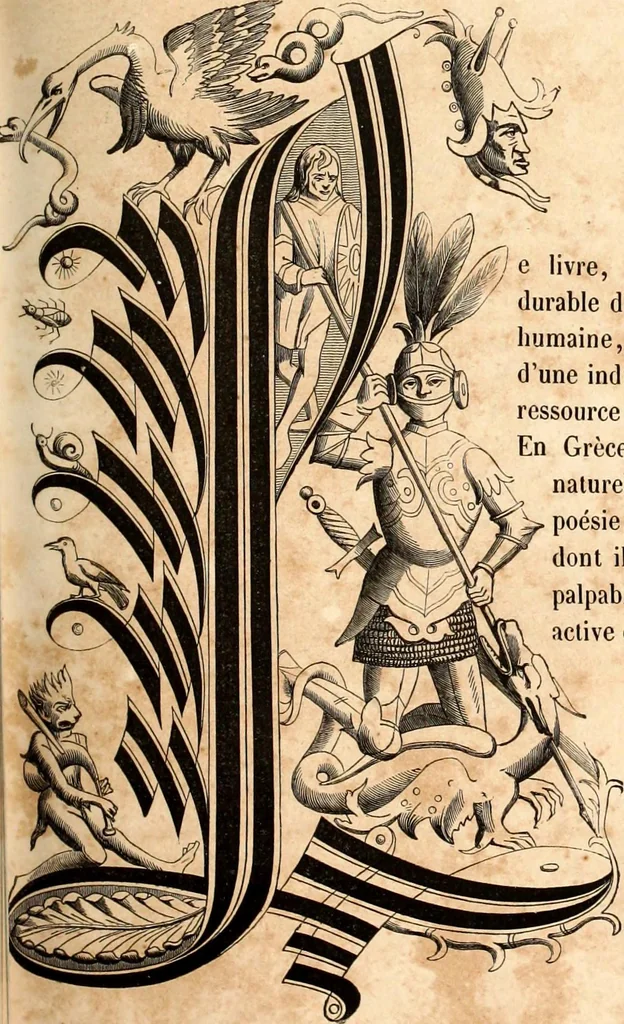 An illustration from Histoire de l'orfévrerie-joaillerie et des anciennes communautés et confréries d'orfévres-joailliers de la France et de la Belgique, 1850, leaf 280