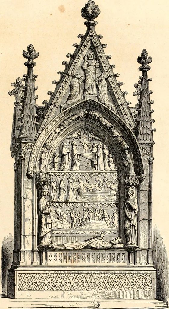 An illustration from Histoire de l'orfévrerie-joaillerie et des anciennes communautés et confréries d'orfévres-joailliers de la France et de la Belgique, 1850, leaf 32