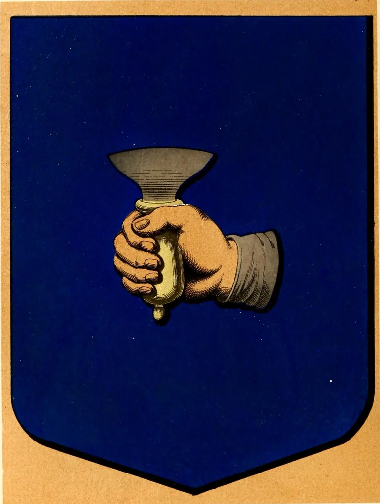 An illustration from Histoire de l'orfévrerie-joaillerie et des anciennes communautés et confréries d'orfévres-joailliers de la France et de la Belgique, 1850, leaf 325