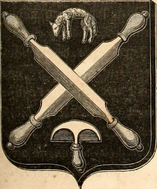 An illustration from Histoire de l'orfévrerie-joaillerie et des anciennes communautés et confréries d'orfévres-joailliers de la France et de la Belgique, 1850, leaf 326