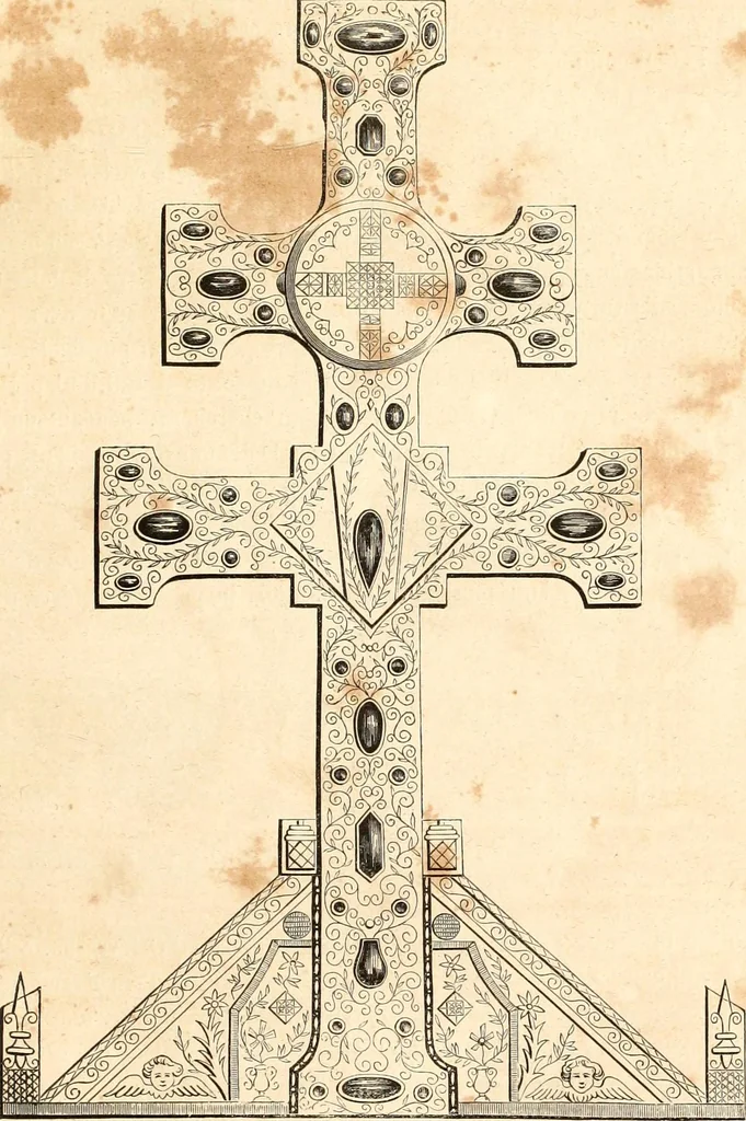 An illustration from Histoire de l'orfévrerie-joaillerie et des anciennes communautés et confréries d'orfévres-joailliers de la France et de la Belgique, 1850, leaf 36