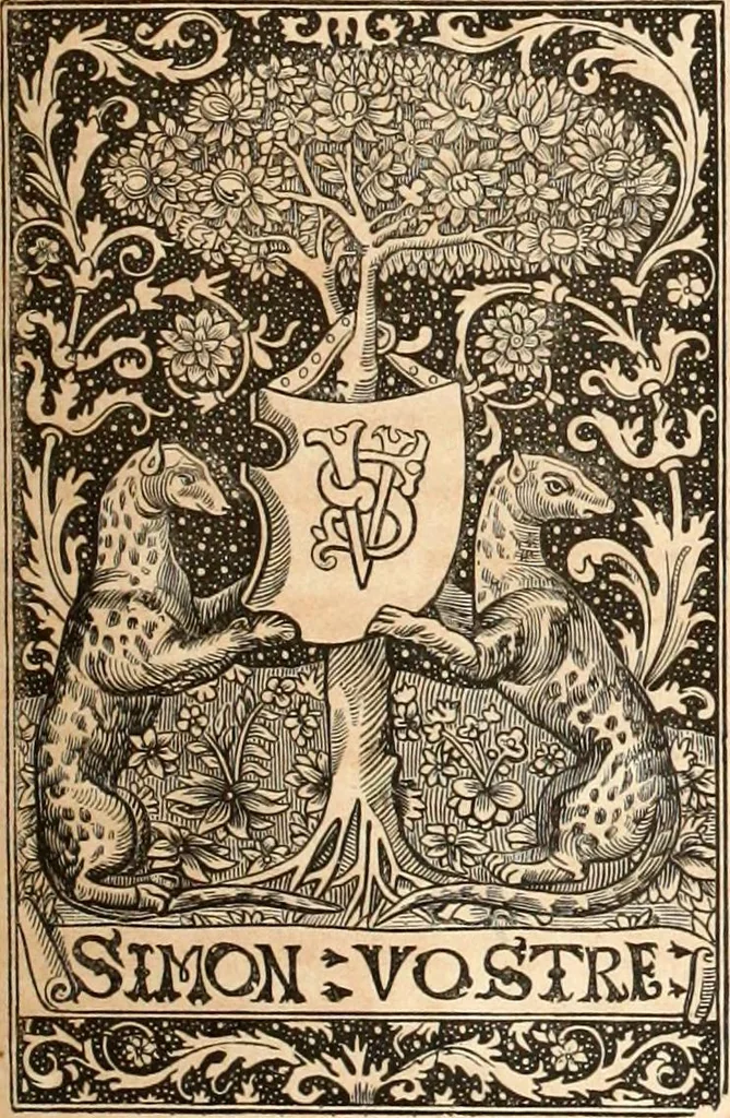 An illustration from Histoire de l'orfévrerie-joaillerie et des anciennes communautés et confréries d'orfévres-joailliers de la France et de la Belgique, 1850, leaf 398