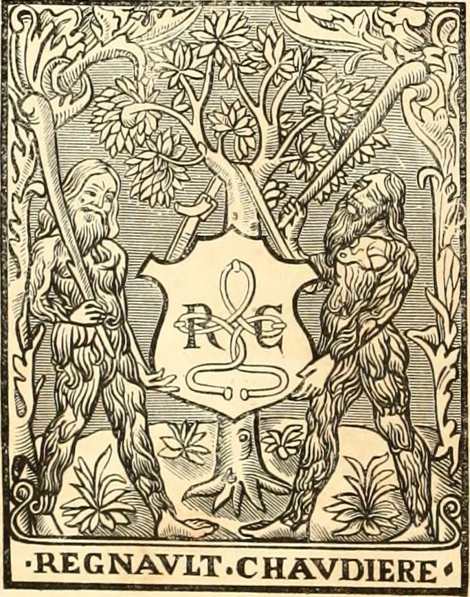 An illustration from Histoire de l'orfévrerie-joaillerie et des anciennes communautés et confréries d'orfévres-joailliers de la France et de la Belgique, 1850, leaf 403