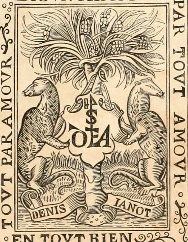 An illustration from Histoire de l'orfévrerie-joaillerie et des anciennes communautés et confréries d'orfévres-joailliers de la France et de la Belgique, 1850, leaf 404