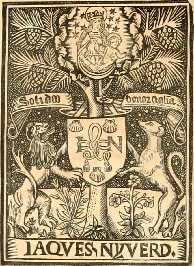 An illustration from Histoire de l'orfévrerie-joaillerie et des anciennes communautés et confréries d'orfévres-joailliers de la France et de la Belgique, 1850, leaf 405