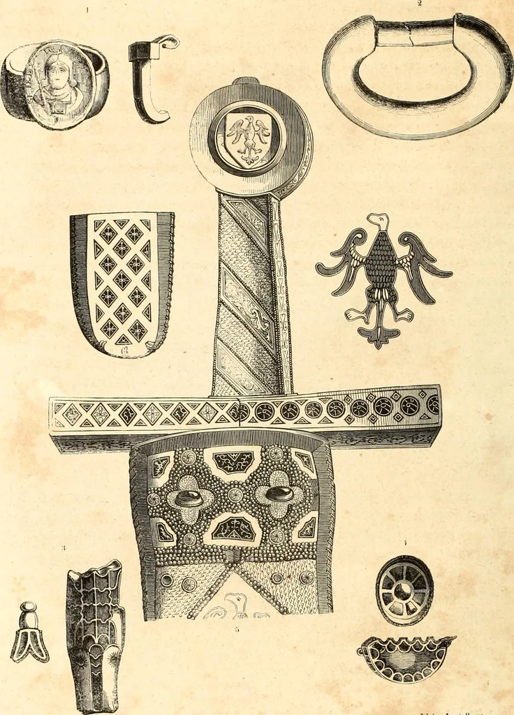An illustration from Histoire de l'orfévrerie-joaillerie et des anciennes communautés et confréries d'orfévres-joailliers de la France et de la Belgique, 1850, leaf 41