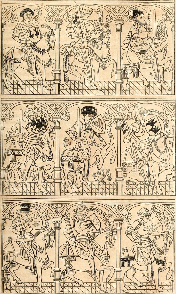 An illustration from Histoire de l'orfévrerie-joaillerie et des anciennes communautés et confréries d'orfévres-joailliers de la France et de la Belgique, 1850, leaf 466