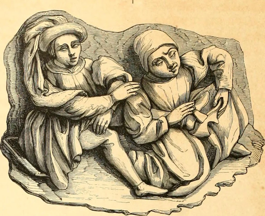 An illustration from Histoire de l'orfévrerie-joaillerie et des anciennes communautés et confréries d'orfévres-joailliers de la France et de la Belgique, 1850, leaf 533