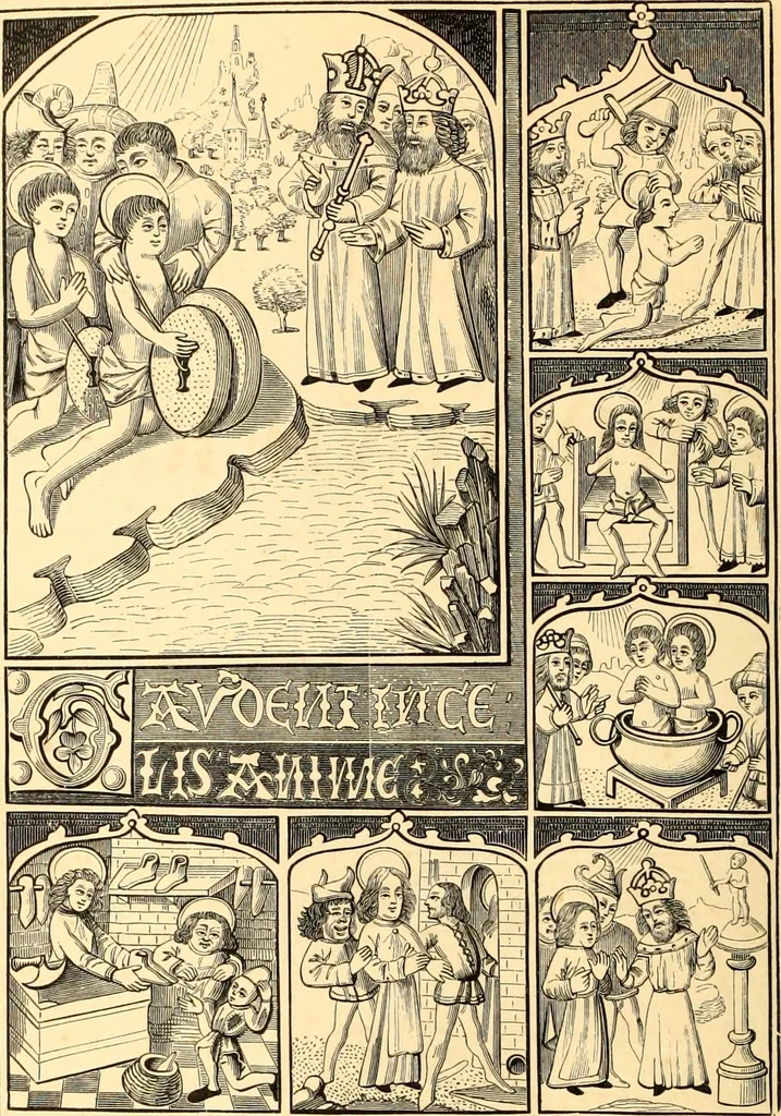 An illustration from Histoire de l'orfévrerie-joaillerie et des anciennes communautés et confréries d'orfévres-joailliers de la France et de la Belgique, 1850, leaf 609