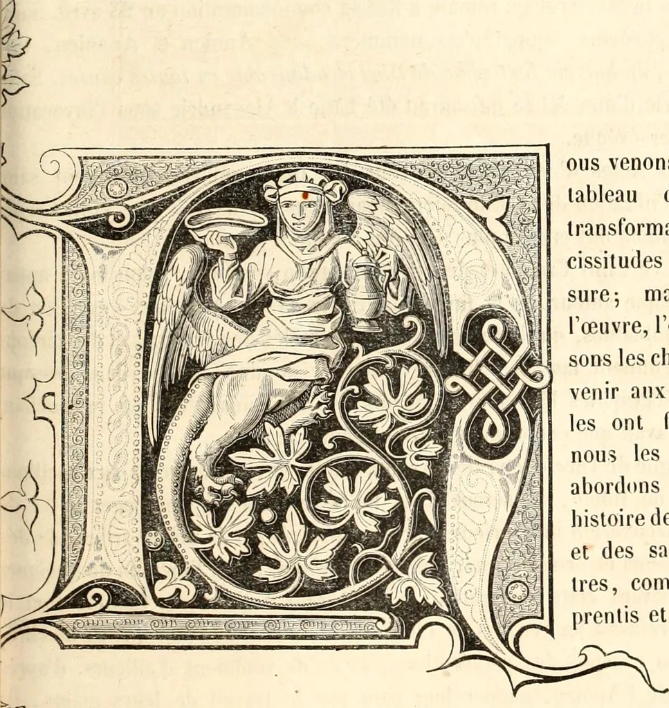 An illustration from Histoire de l'orfévrerie-joaillerie et des anciennes communautés et confréries d'orfévres-joailliers de la France et de la Belgique, 1850, leaf 610