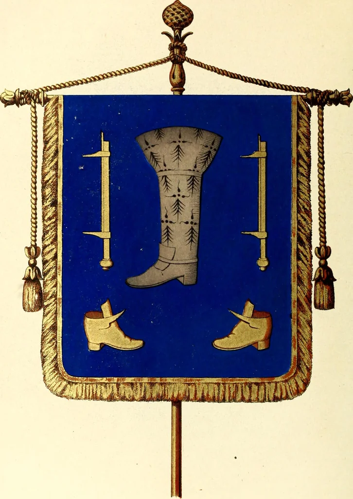 An illustration from Histoire de l'orfévrerie-joaillerie et des anciennes communautés et confréries d'orfévres-joailliers de la France et de la Belgique, 1850, leaf 633