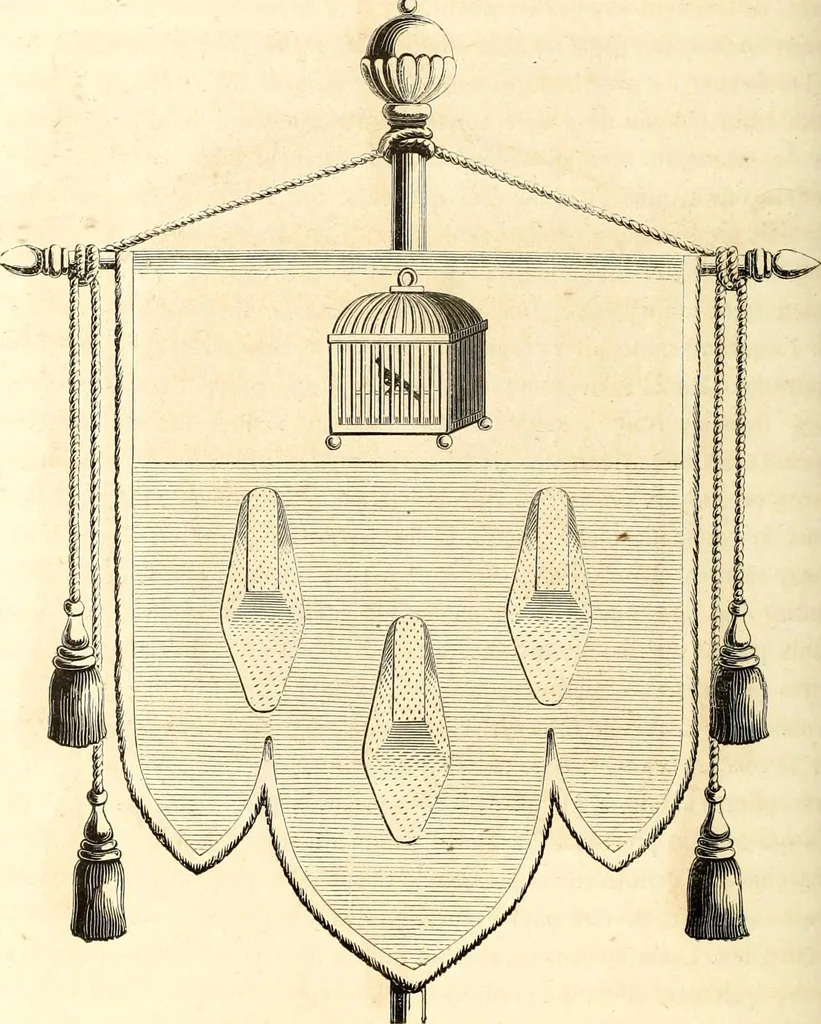 An illustration from Histoire de l'orfévrerie-joaillerie et des anciennes communautés et confréries d'orfévres-joailliers de la France et de la Belgique, 1850, leaf 635