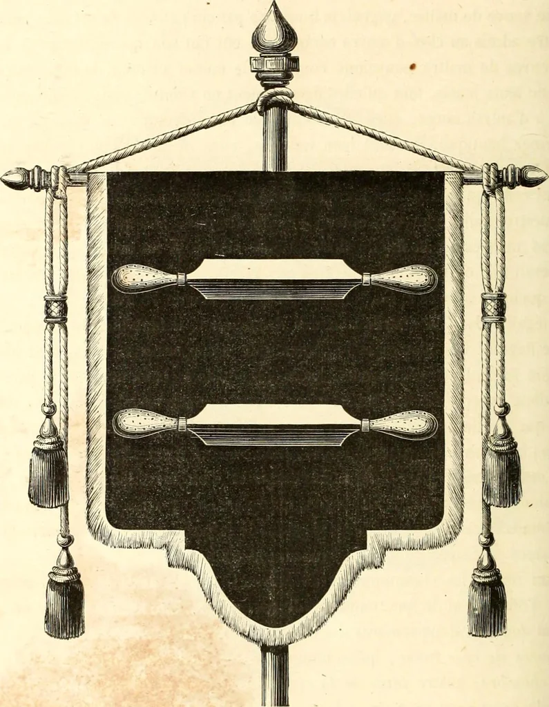 An illustration from Histoire de l'orfévrerie-joaillerie et des anciennes communautés et confréries d'orfévres-joailliers de la France et de la Belgique, 1850, leaf 639