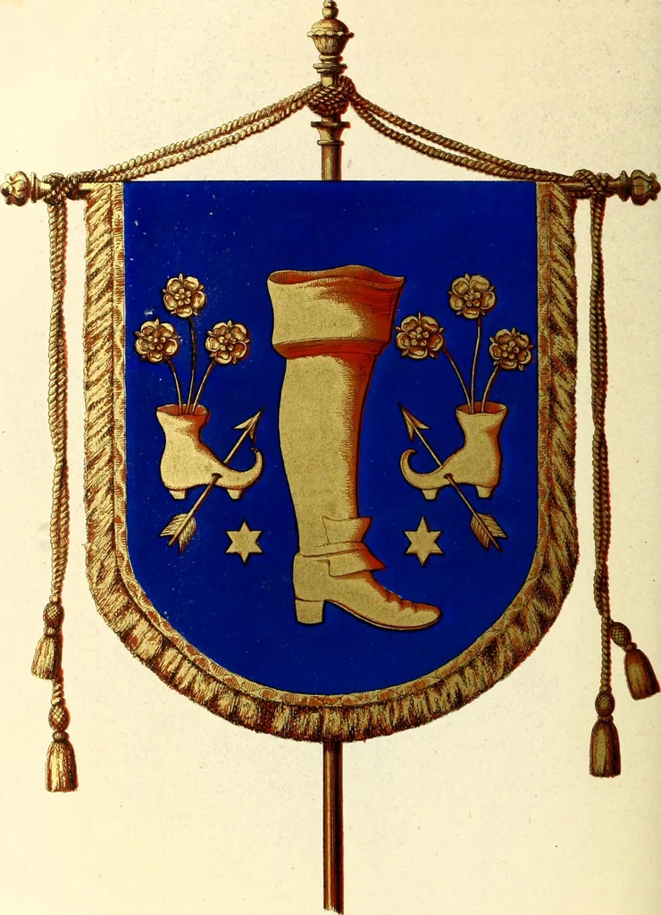 An illustration from Histoire de l'orfévrerie-joaillerie et des anciennes communautés et confréries d'orfévres-joailliers de la France et de la Belgique, 1850, leaf 641