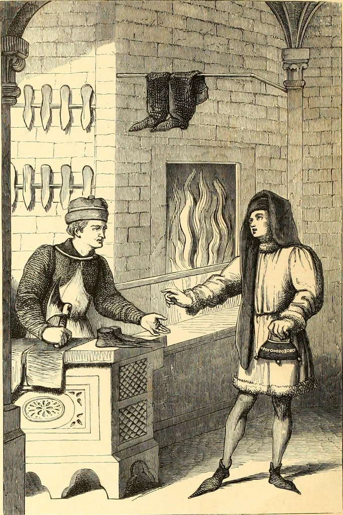 An illustration from Histoire de l'orfévrerie-joaillerie et des anciennes communautés et confréries d'orfévres-joailliers de la France et de la Belgique, 1850, leaf 647