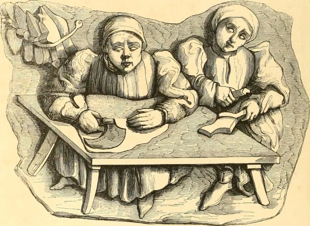 An illustration from Histoire de l'orfévrerie-joaillerie et des anciennes communautés et confréries d'orfévres-joailliers de la France et de la Belgique, 1850, leaf 651