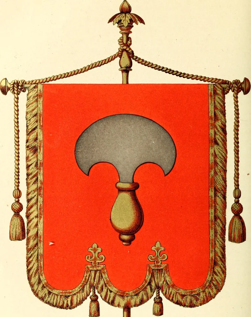 An illustration from Histoire de l'orfévrerie-joaillerie et des anciennes communautés et confréries d'orfévres-joailliers de la France et de la Belgique, 1850, leaf 675