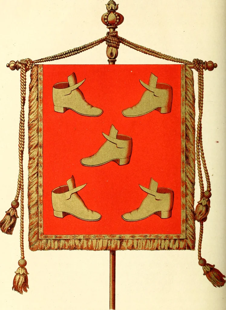 An illustration from Histoire de l'orfévrerie-joaillerie et des anciennes communautés et confréries d'orfévres-joailliers de la France et de la Belgique, 1850, leaf 697