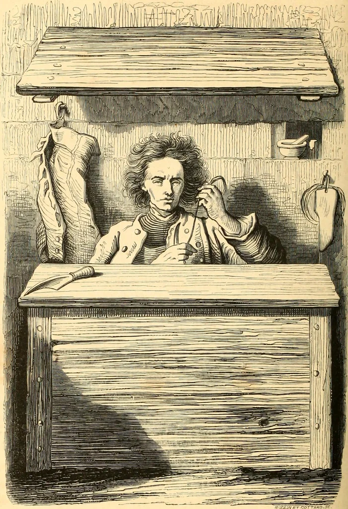 An illustration from Histoire de l'orfévrerie-joaillerie et des anciennes communautés et confréries d'orfévres-joailliers de la France et de la Belgique, 1850, leaf 723