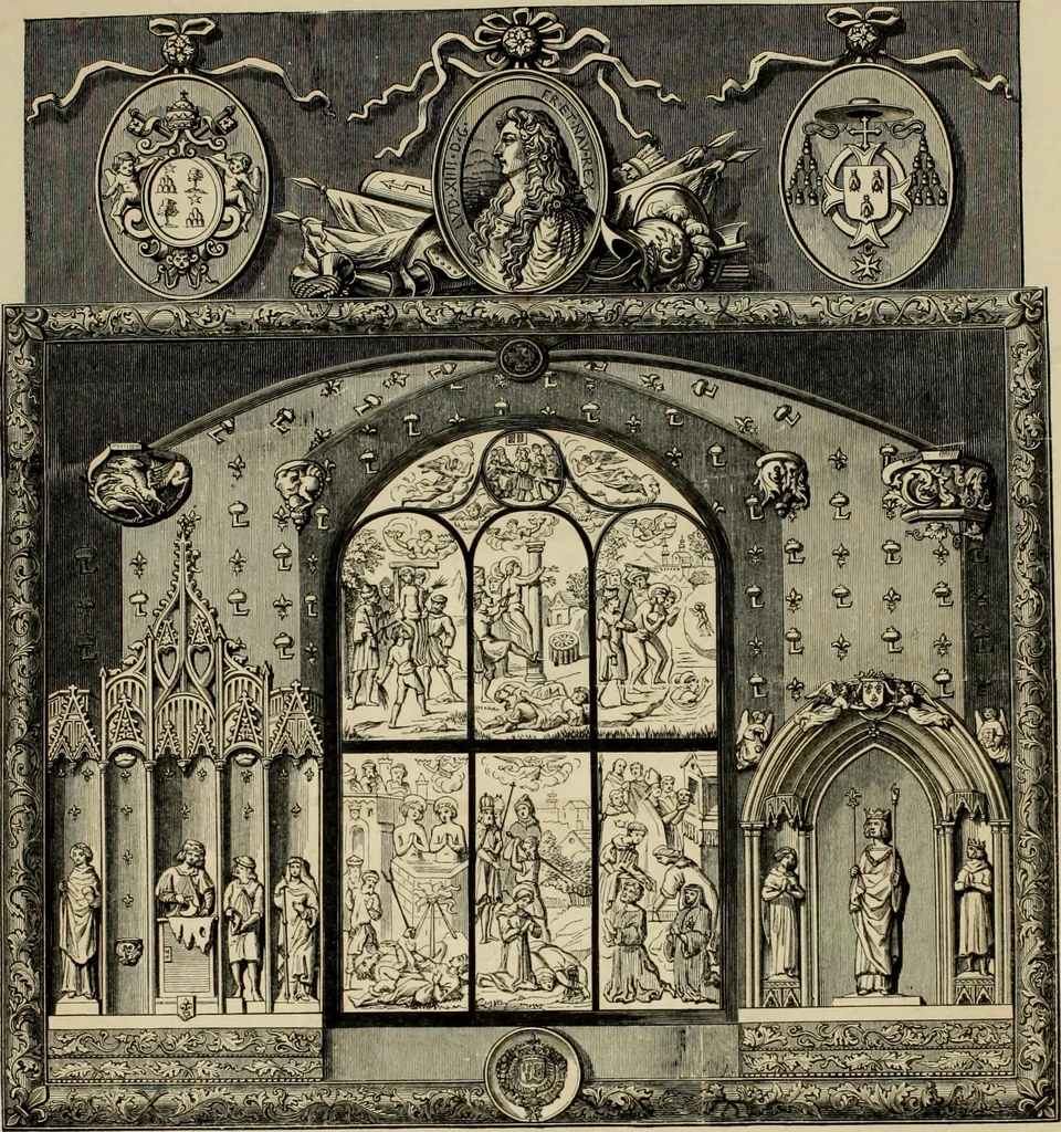 An illustration from Histoire de l'orfévrerie-joaillerie et des anciennes communautés et confréries d'orfévres-joailliers de la France et de la Belgique, 1850, leaf 759