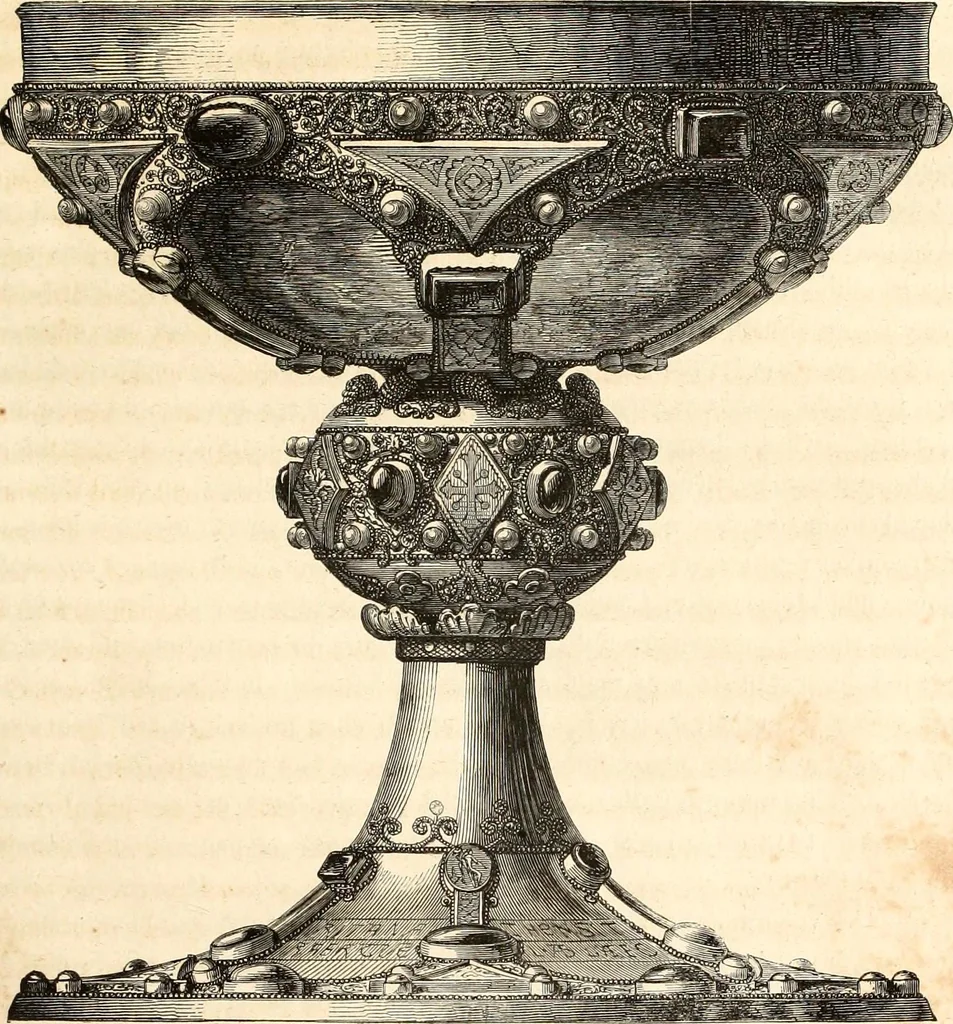 An illustration from Histoire de l'orfévrerie-joaillerie et des anciennes communautés et confréries d'orfévres-joailliers de la France et de la Belgique, 1850, leaf 76