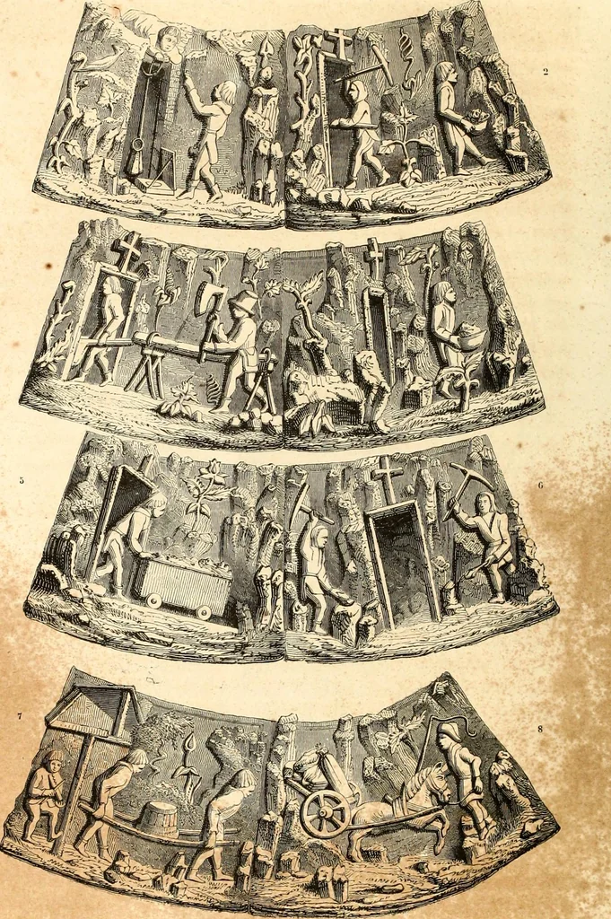 An illustration from Histoire de l'orfévrerie-joaillerie et des anciennes communautés et confréries d'orfévres-joailliers de la France et de la Belgique, 1850, leaf 81