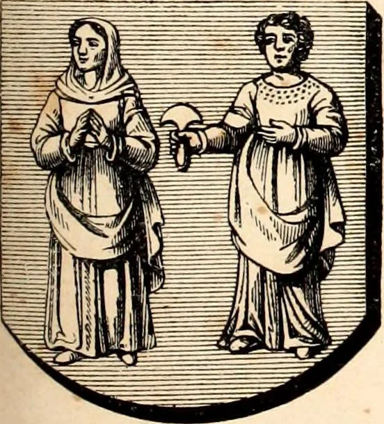 An illustration from Histoire de l'orfévrerie-joaillerie et des anciennes communautés et confréries d'orfévres-joailliers de la France et de la Belgique, 1850, leaf 864