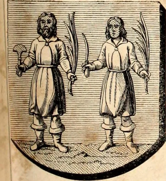 An illustration from Histoire de l'orfévrerie-joaillerie et des anciennes communautés et confréries d'orfévres-joailliers de la France et de la Belgique, 1850, leaf 866