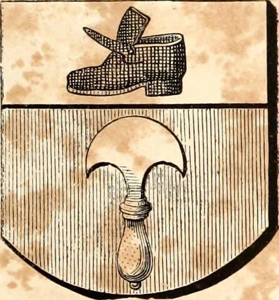 An illustration from Histoire de l'orfévrerie-joaillerie et des anciennes communautés et confréries d'orfévres-joailliers de la France et de la Belgique, 1850, leaf 868