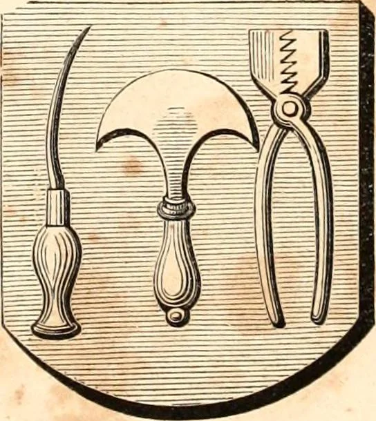 An illustration from Histoire de l'orfévrerie-joaillerie et des anciennes communautés et confréries d'orfévres-joailliers de la France et de la Belgique, 1850, leaf 874