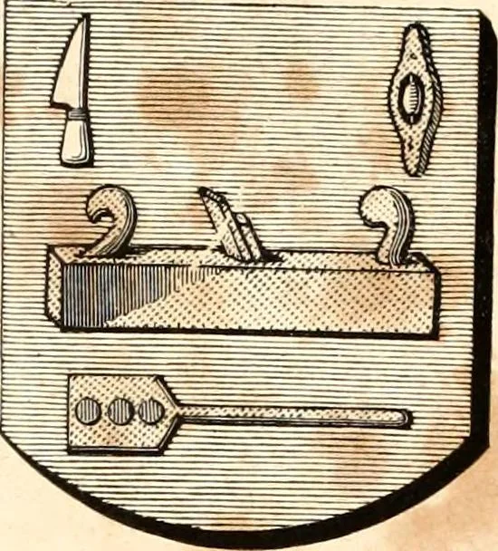 An illustration from Histoire de l'orfévrerie-joaillerie et des anciennes communautés et confréries d'orfévres-joailliers de la France et de la Belgique, 1850, leaf 876