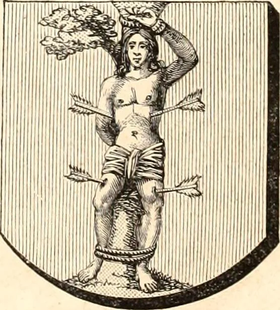 An illustration from Histoire de l'orfévrerie-joaillerie et des anciennes communautés et confréries d'orfévres-joailliers de la France et de la Belgique, 1850, leaf 886
