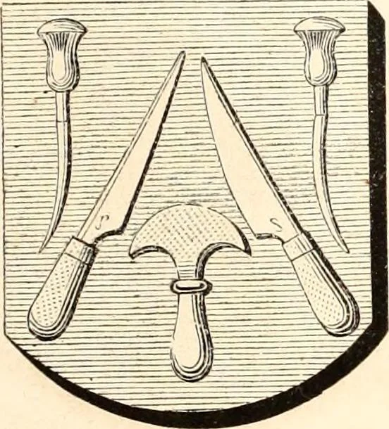 An illustration from Histoire de l'orfévrerie-joaillerie et des anciennes communautés et confréries d'orfévres-joailliers de la France et de la Belgique, 1850, leaf 894