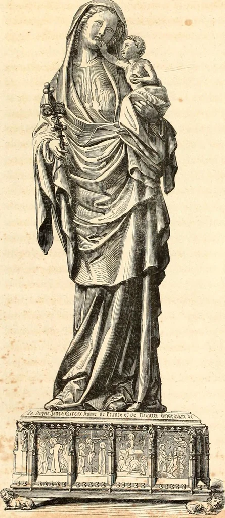 An illustration from Histoire de l'orfévrerie-joaillerie et des anciennes communautés et confréries d'orfévres-joailliers de la France et de la Belgique, 1850, leaf 90