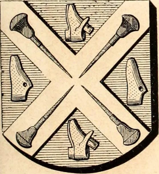 An illustration from Histoire de l'orfévrerie-joaillerie et des anciennes communautés et confréries d'orfévres-joailliers de la France et de la Belgique, 1850, leaf 922