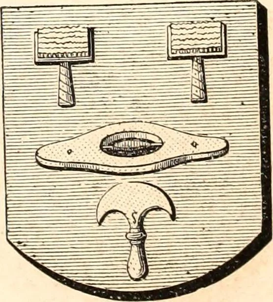 An illustration from Histoire de l'orfévrerie-joaillerie et des anciennes communautés et confréries d'orfévres-joailliers de la France et de la Belgique, 1850, leaf 922